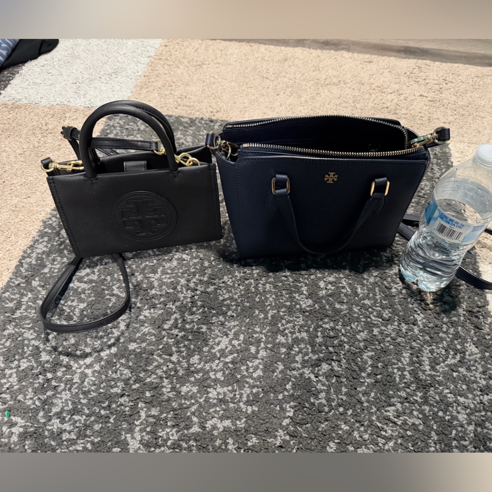 Tory Burch Navy and Black Satchel